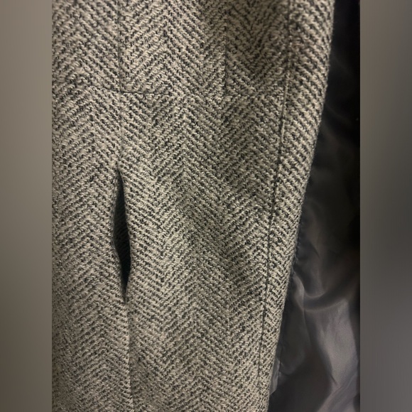 Wool White Gray Blazer - Picture 2 of 7